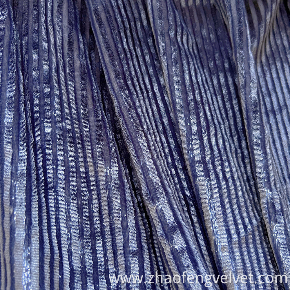 Stripe Cushion Velvet Fabric